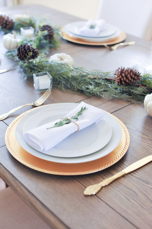 Gold Tablescape Holidays