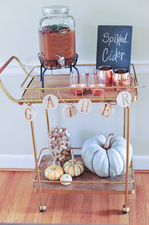 Thanksgiving Bar Cart