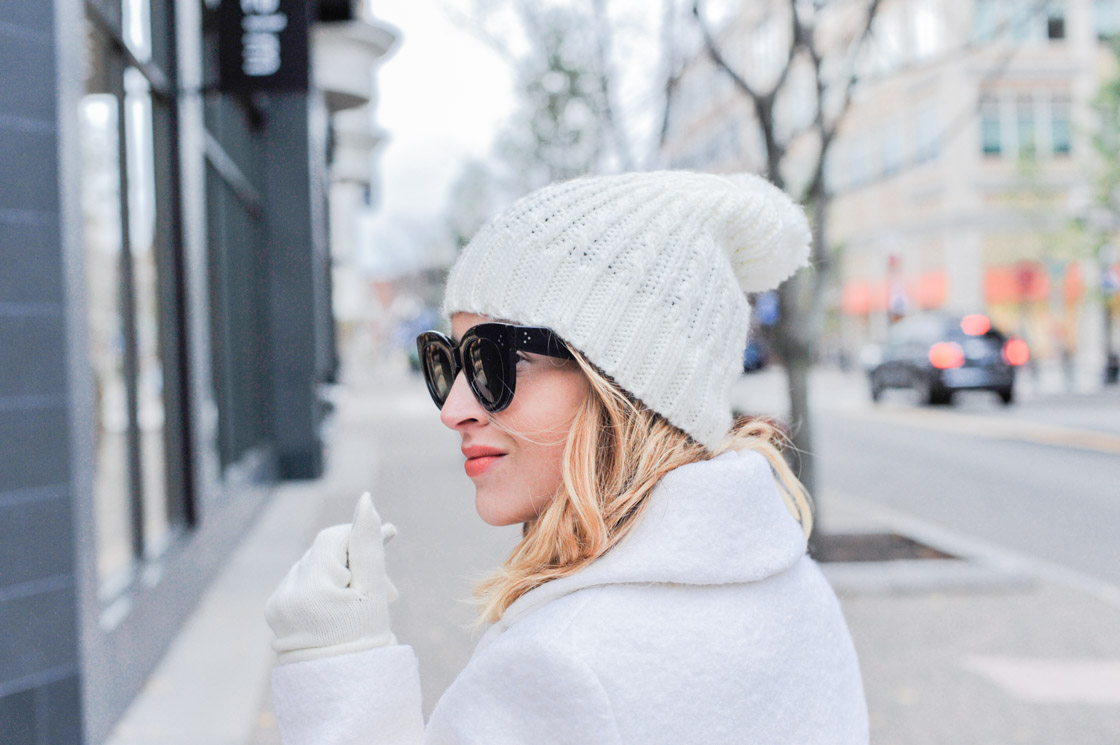 White Pom Beanie Nordstrom