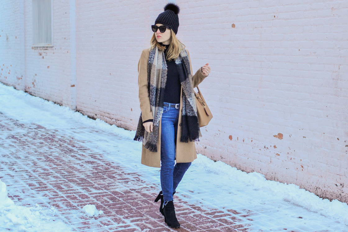 Camel Coat Winter Outfit