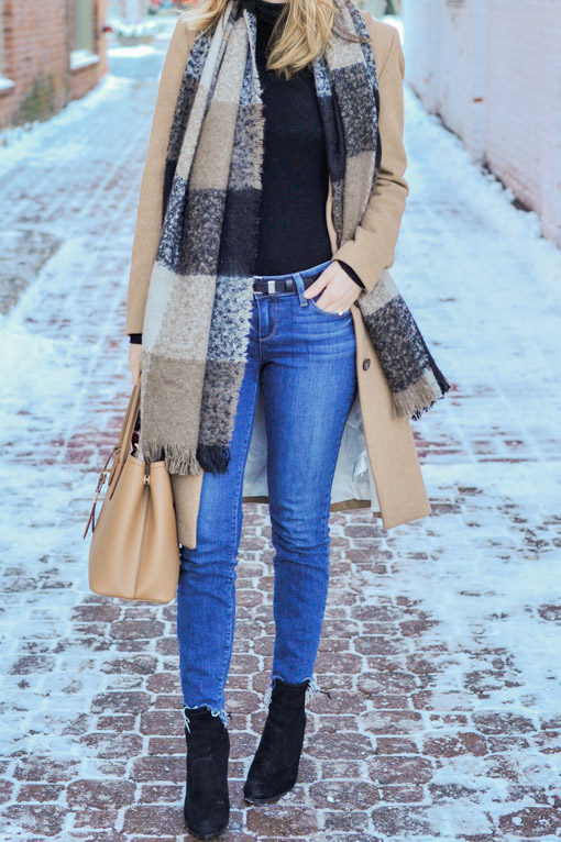 Camel Coat Winter Outfit