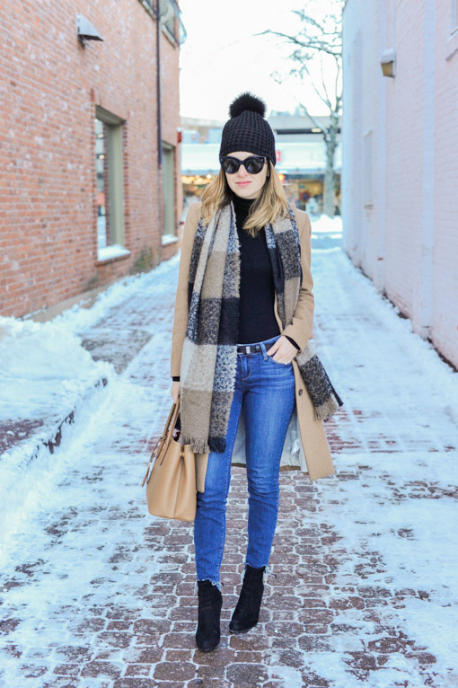 Camel Coat Winter Outfit