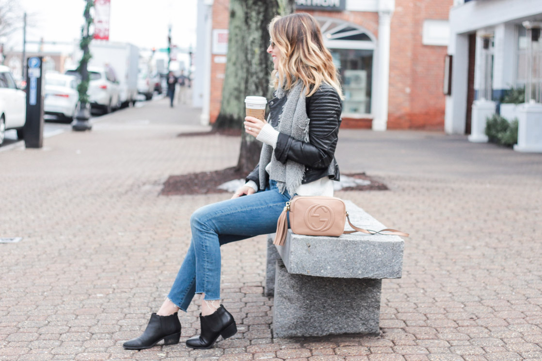 MOTHER The Stunner Zip Ankle Step Fray Jeans