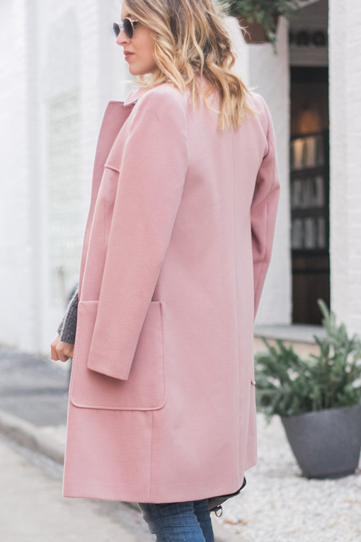 Marks and Spencer M&S Collection 2 Pocket Trench Coat Dusty Pink
