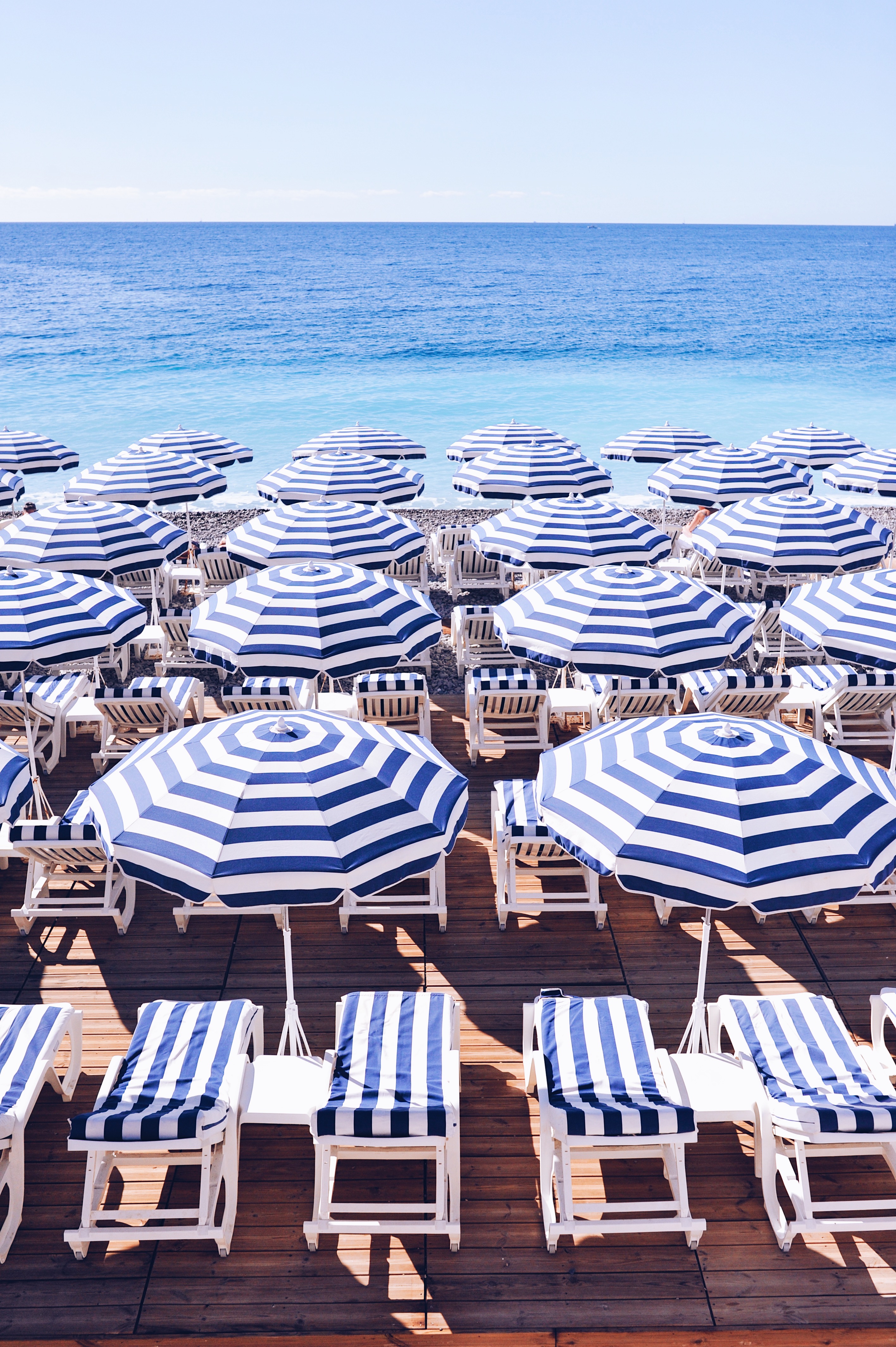 Blue Umbrellas Nice France