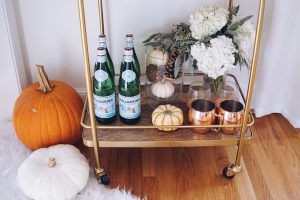 Thanksgiving Bar Cart Decor