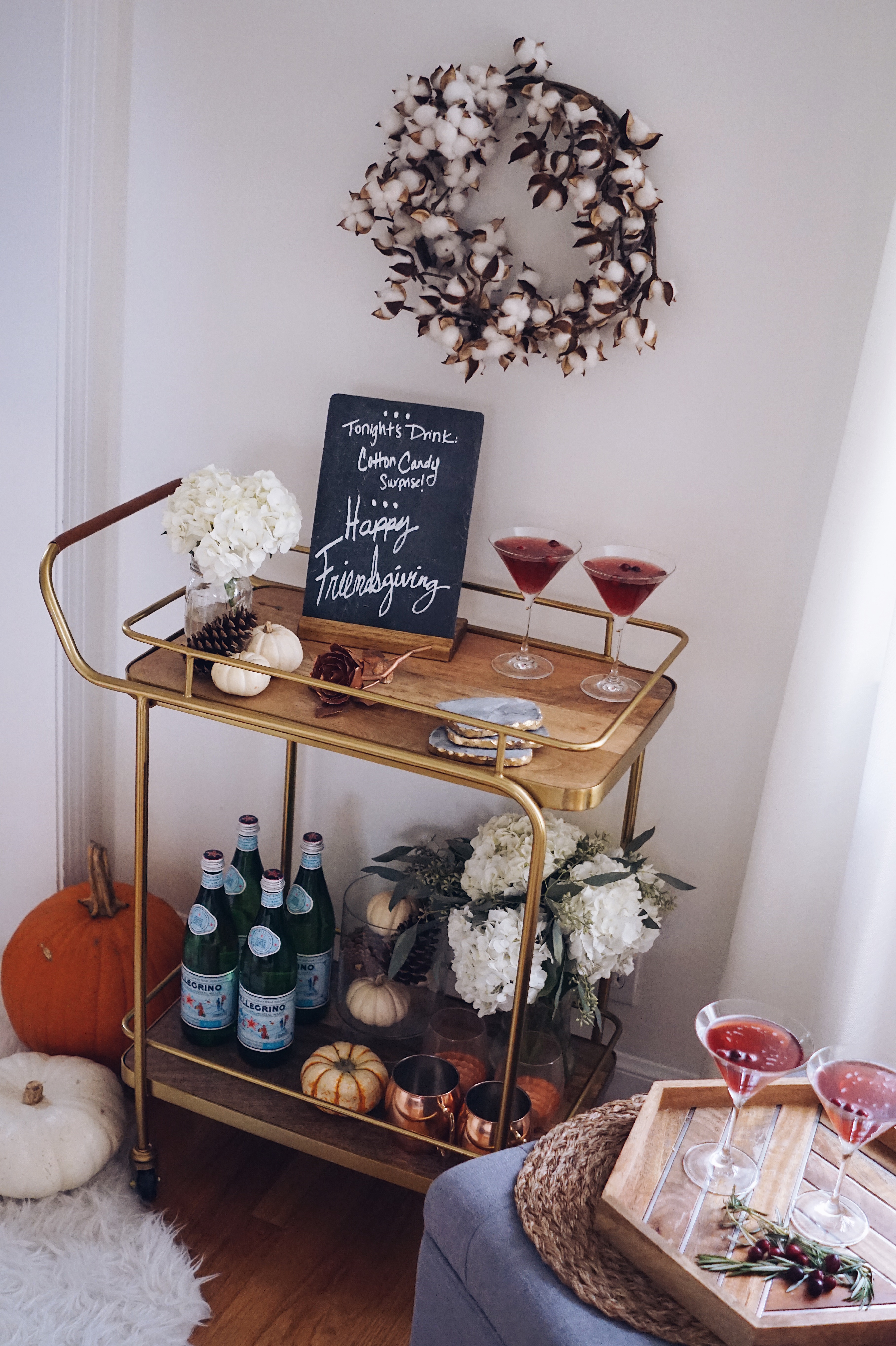 Friendgiving Bar Cart