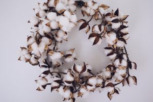 Cotton Ball Wreath