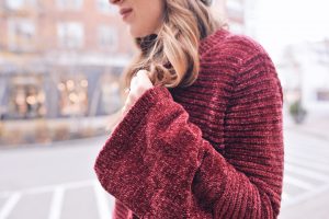 Oversized Red Cardigan