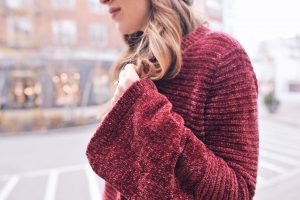 Oversized Red Cardigan