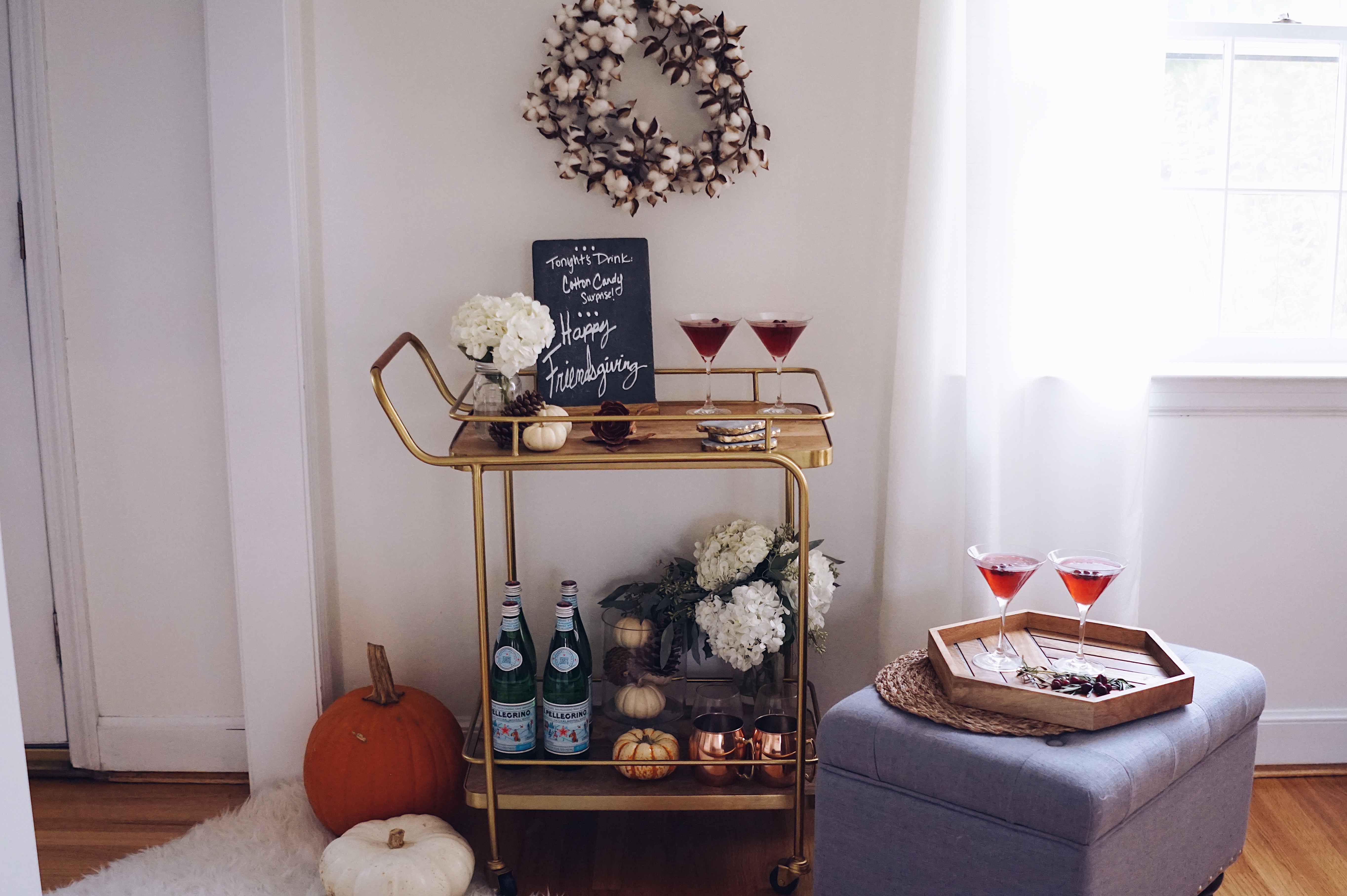 Fall Bar Cart 