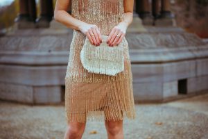 BHLDN Roxy Fringe Clutch