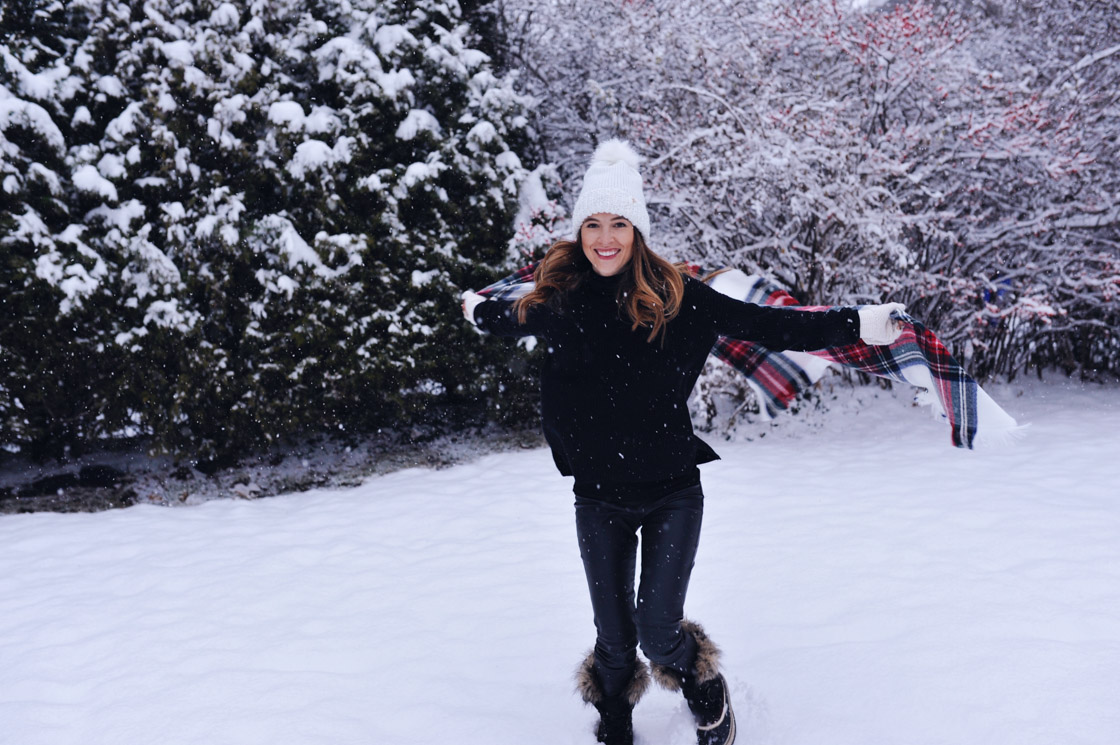 White Beanie Outfit 