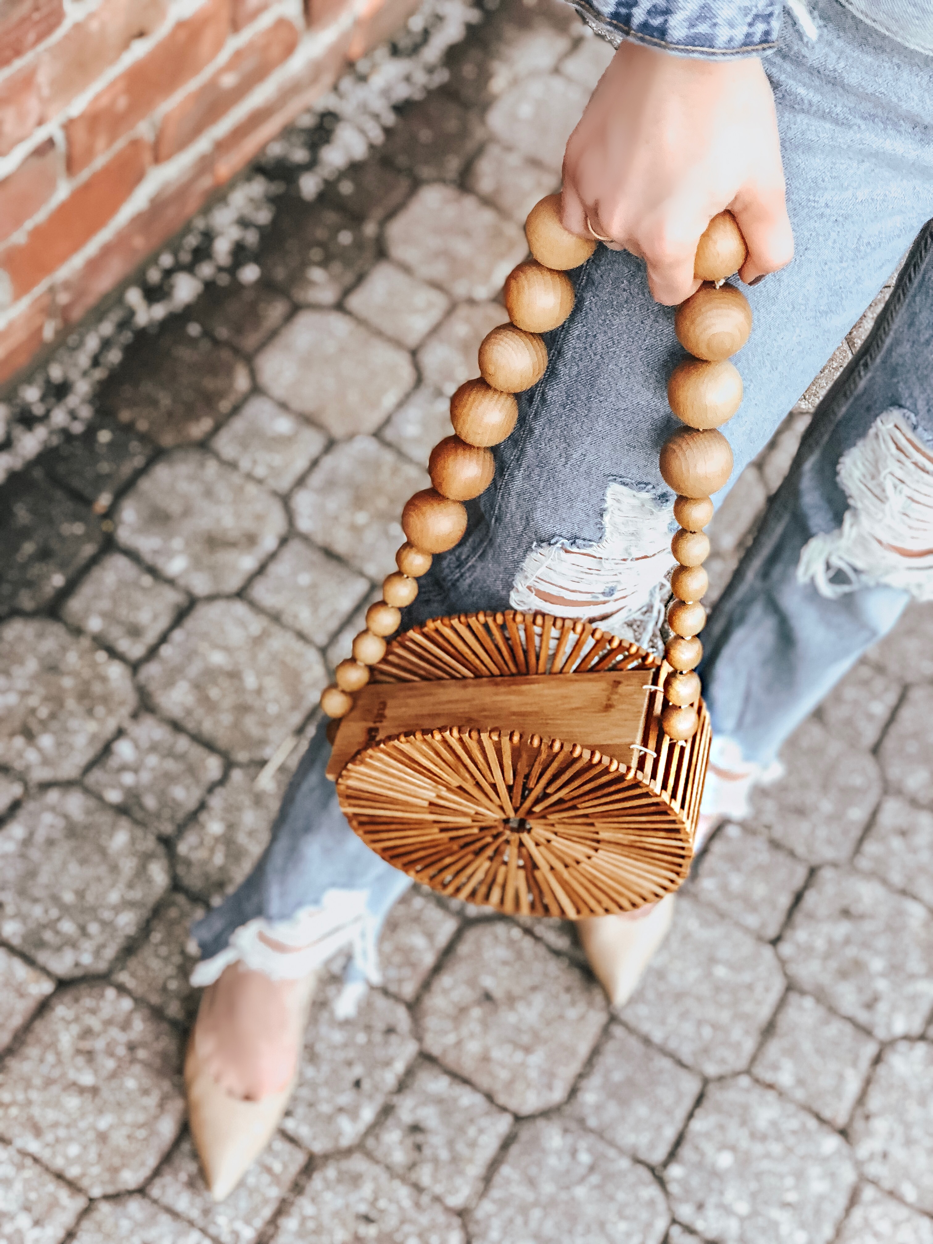 Cult Gaia Bamboo Circle Bag