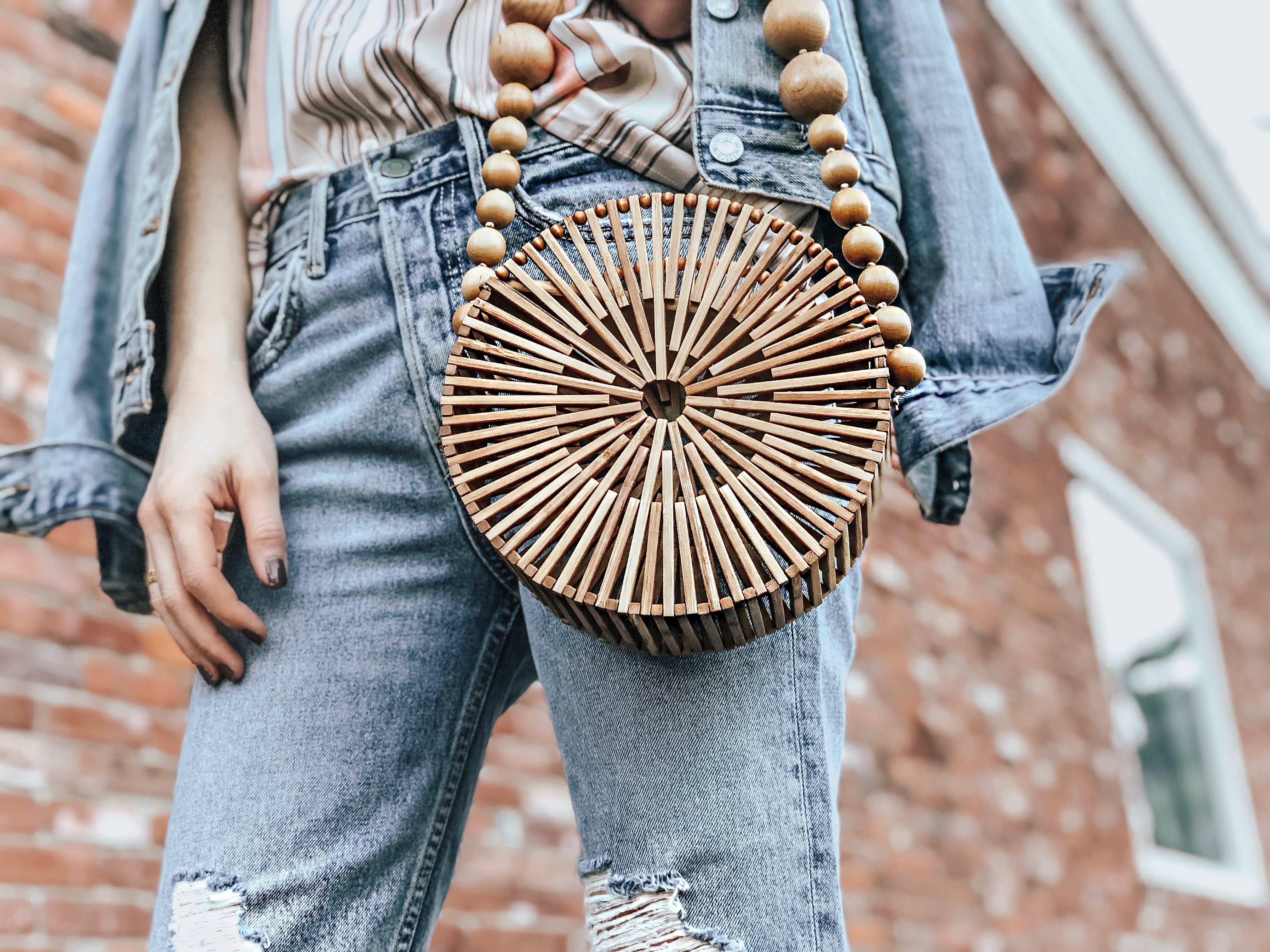 Cult Gaia Bamboo Circle Bag