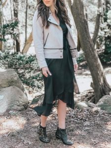 Moto Jacket Ankle Boots Outfit