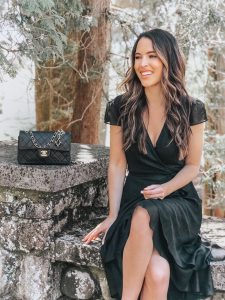 Black Wrap Dress Spring Wedding - Oh So ...