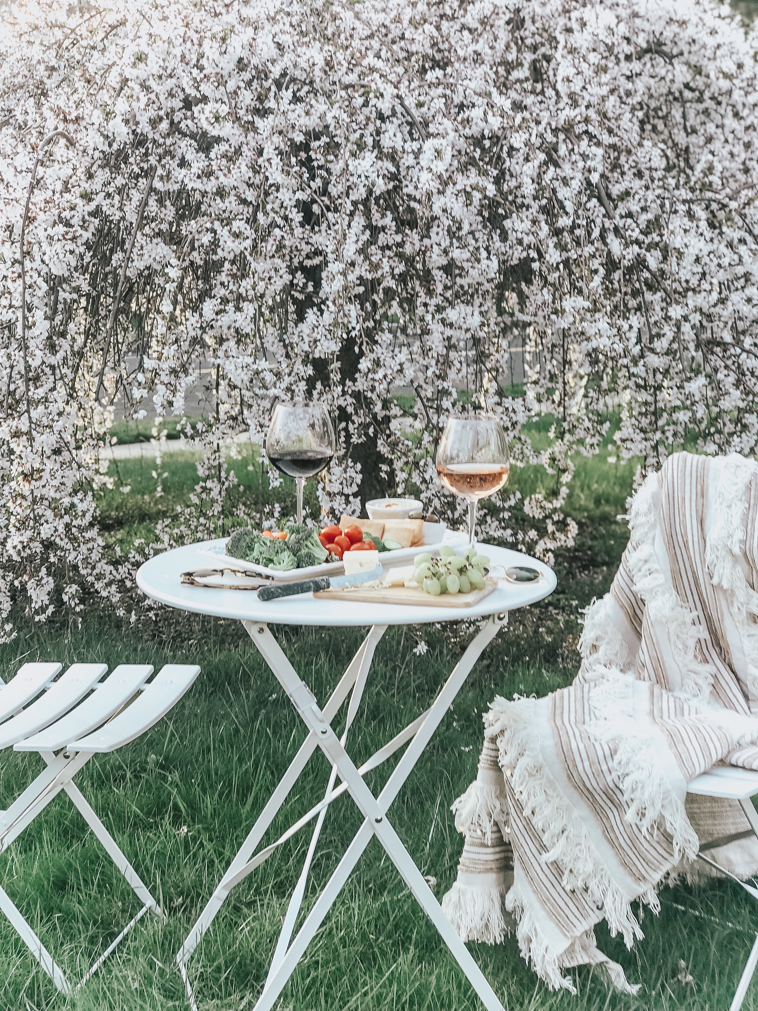 White Outdoor Dining Table