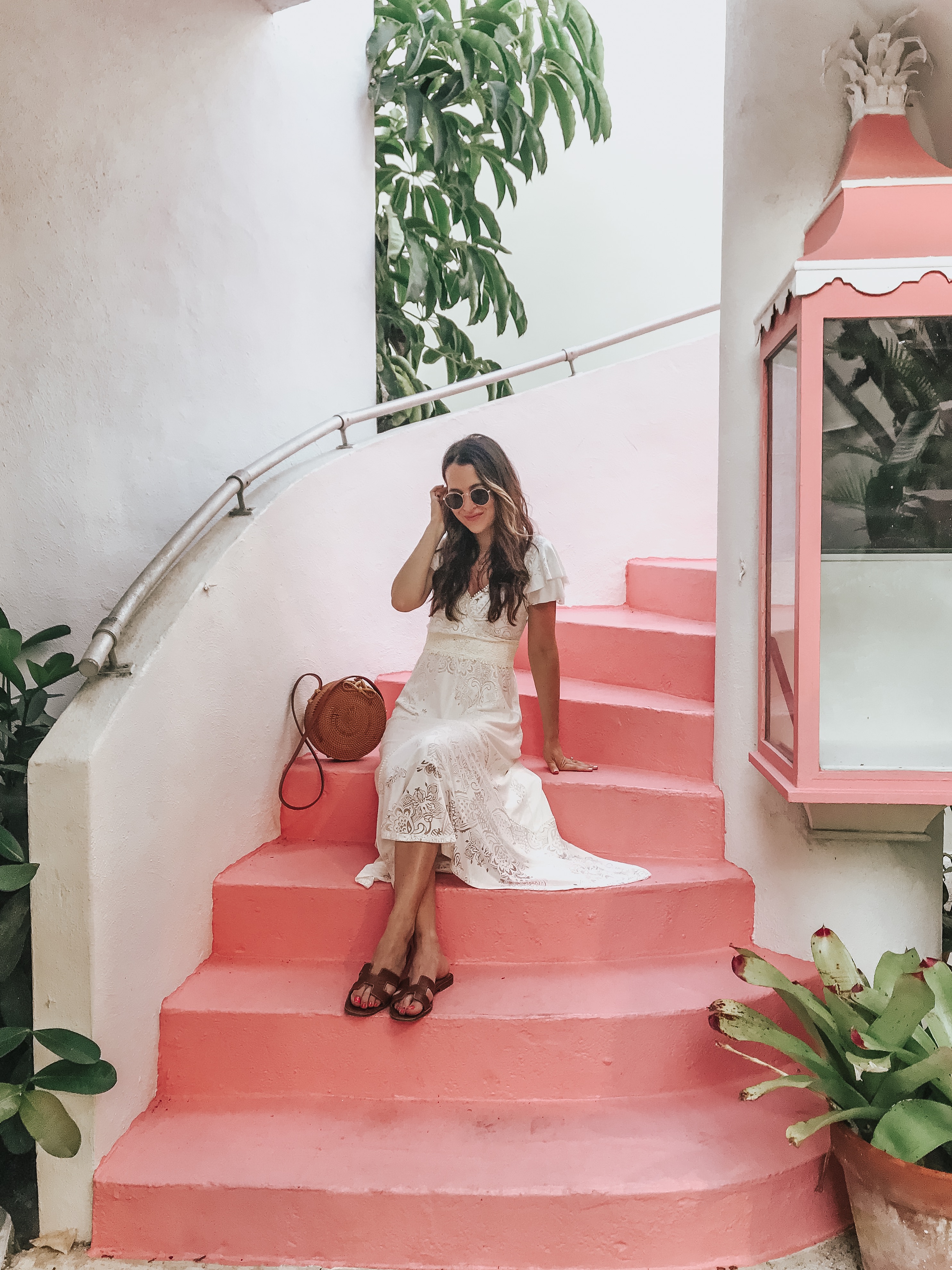 Palm Beach Pink Staircase