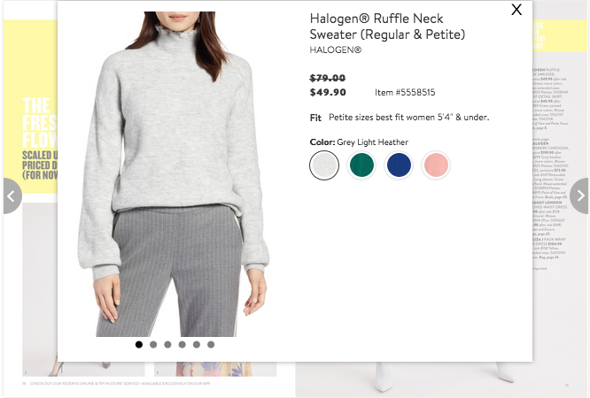 Halogen Ruffle Neck Sweater
