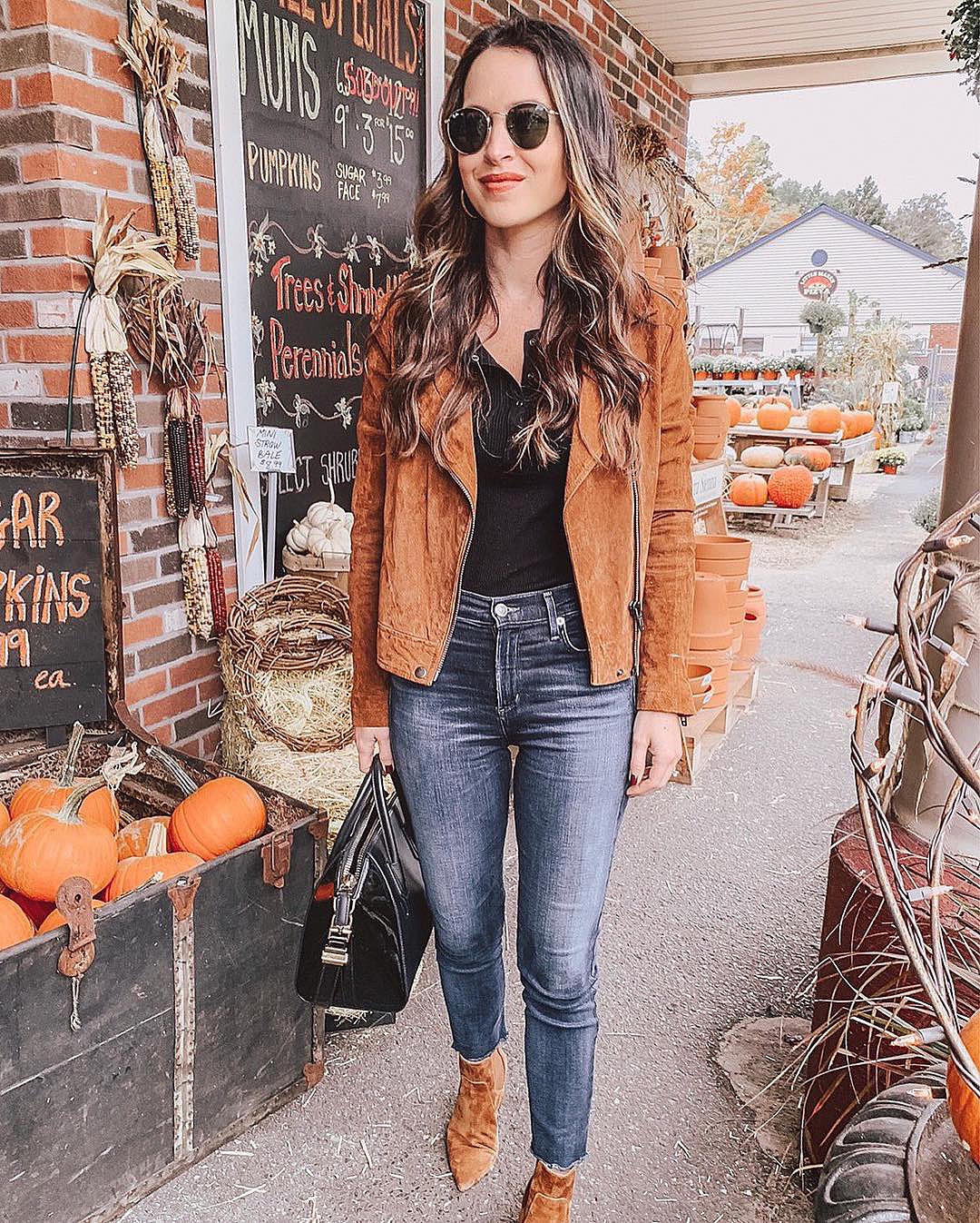 Blank Suede Jacket Outfit