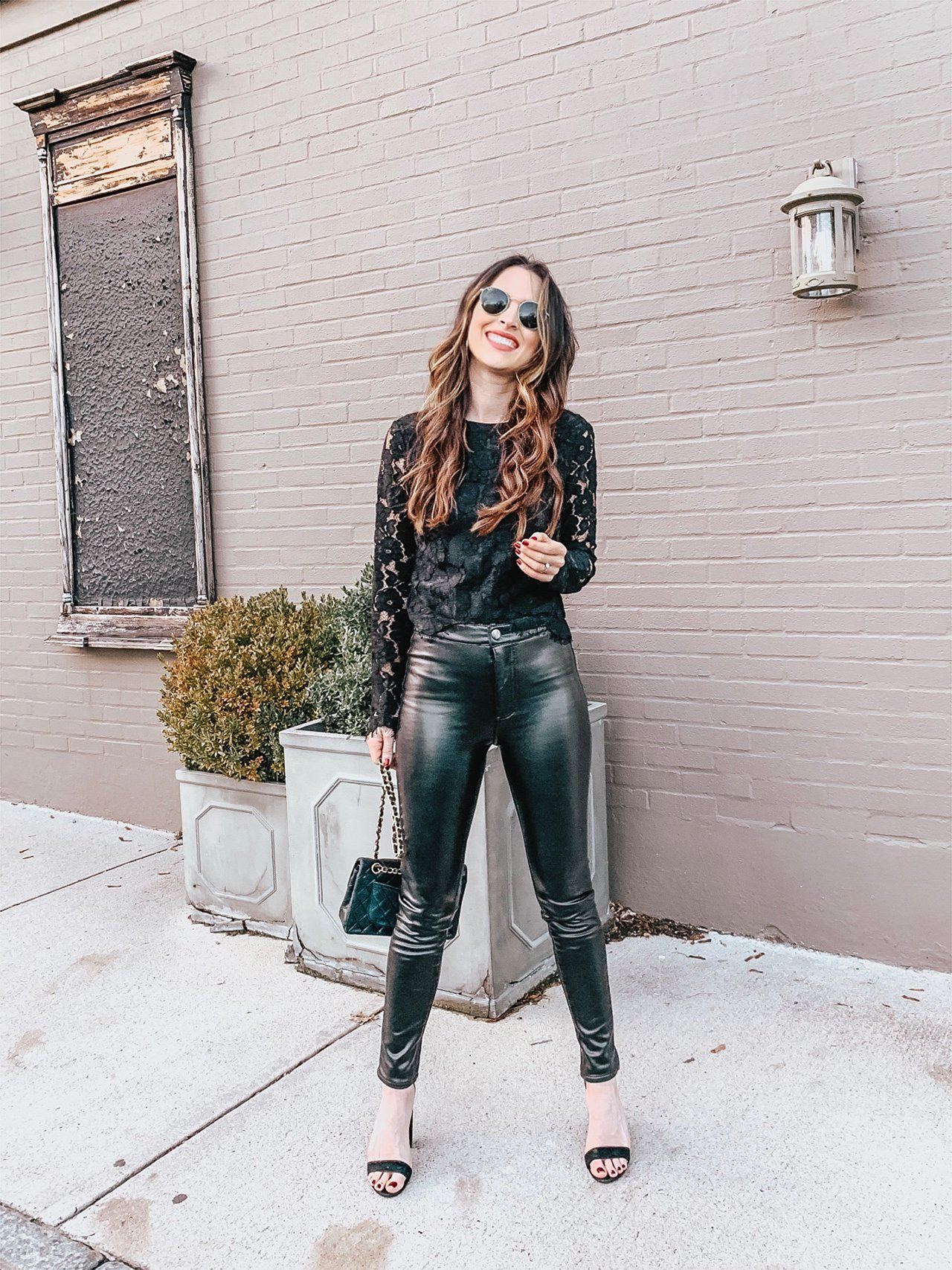 Dress Up Leather Pants Outfit