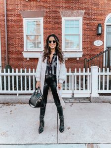 How to Style (Faux) Leather Pants 3 Ways - Oh So Glam