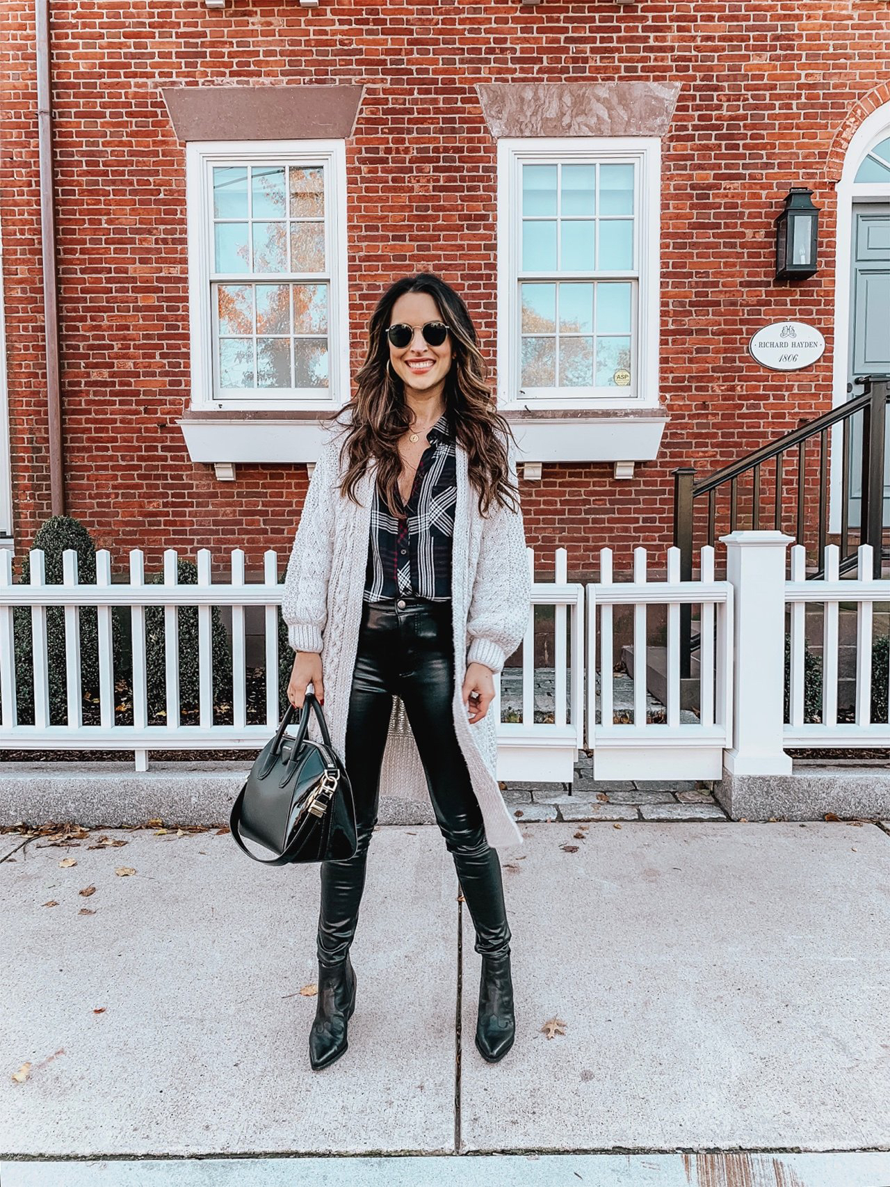 How to Style Faux Leather Pants - Oh So Glam