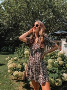 Something Navy Nordstrom Leopard Dress