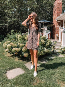 Something Navy Nordstrom Leopard Dress