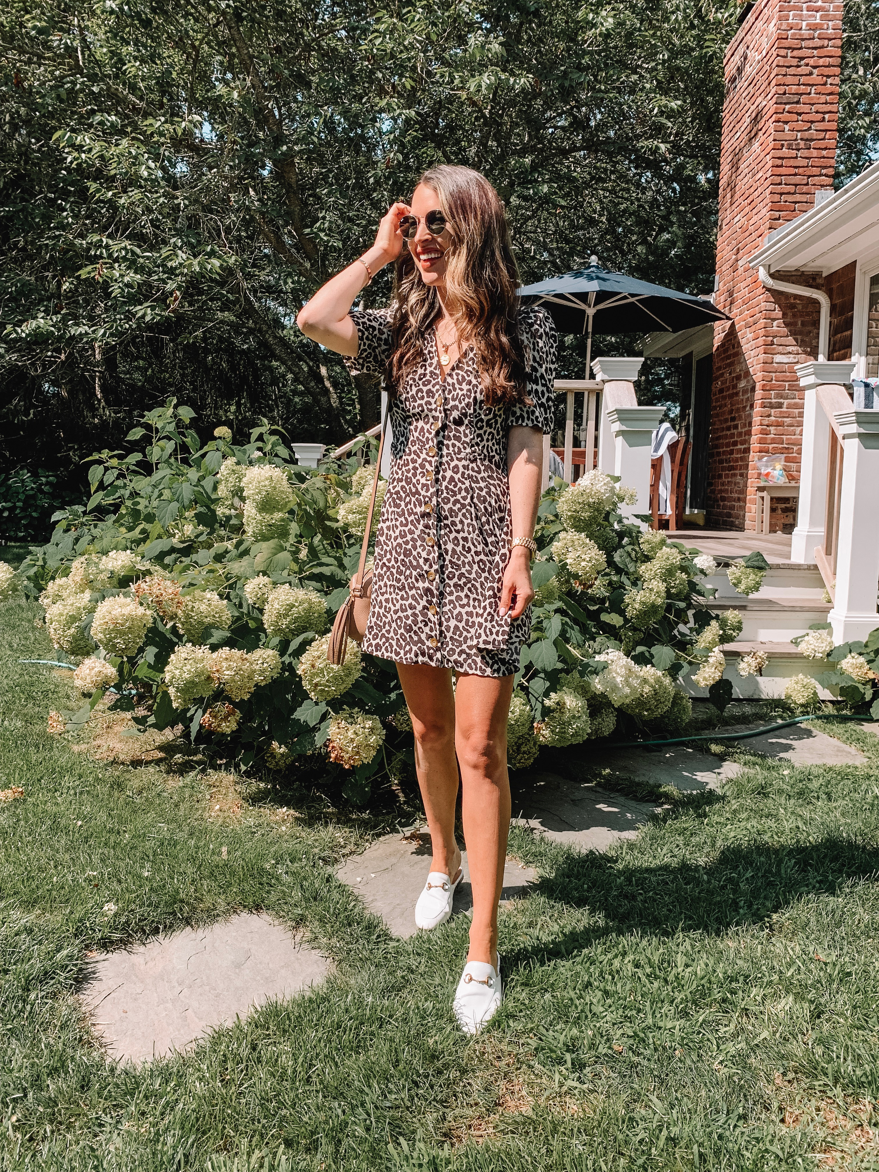 Something Navy Nordstrom Leopard Dress