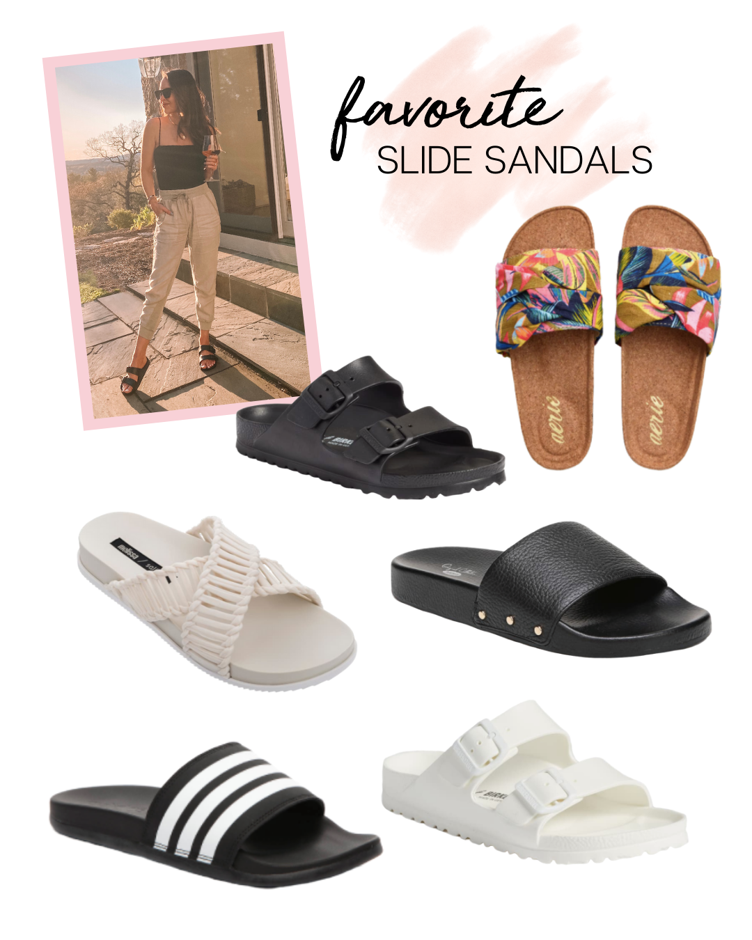 Athletic Slide Sandals