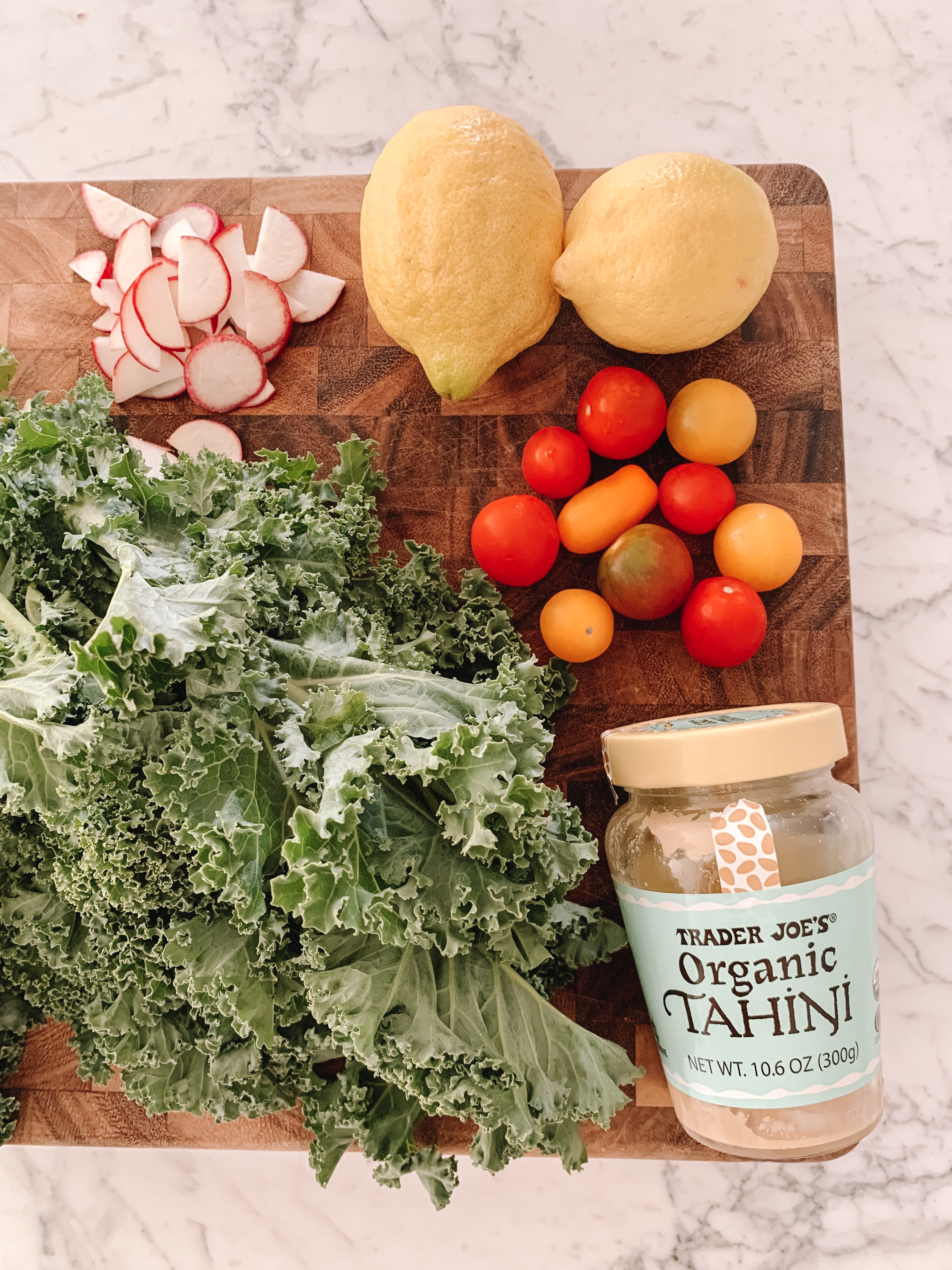 Lemon Tahini Kale Salad