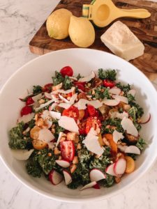 Lemon Tahini Kale Salad