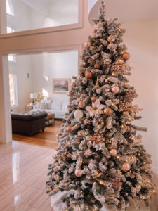 Rose Gold Christmas Tree Decor