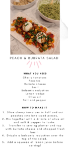 Summer Peach & Burrata Salad Recipe