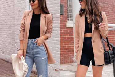 Two Ways to Wear a Camel Blazer