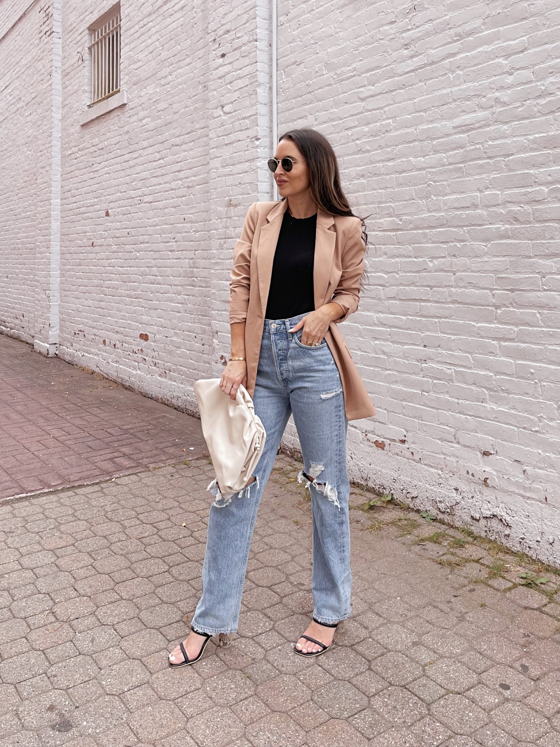 Two Ways to Wear a Camel Blazer - Oh So Glam