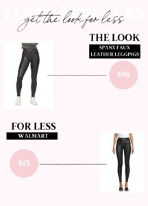 Look for Less - faux leather leggings