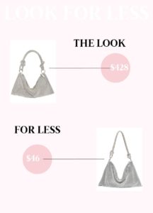 Look for Less - rhinestone bag